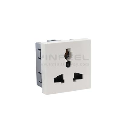 China Model No.IF-MTS-45-B Residential/Commercial/Industrial/Hospital 3 PIN Shuttered Multi Function Module Socket for sale