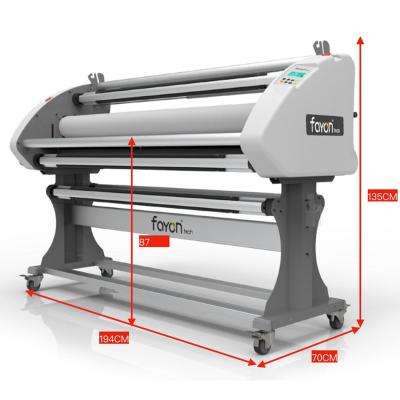 China Full Automatic L61 Fayon 1600SE Advertising Roll To Roll Laminator Thermal Laminating Machine For Advertising for sale