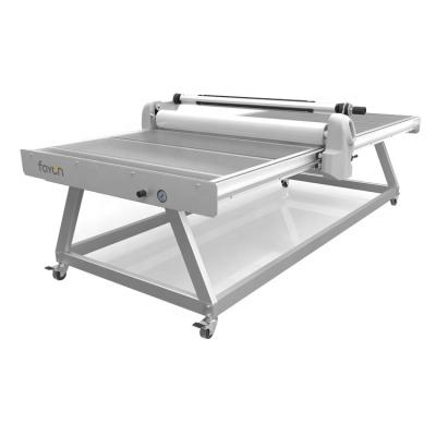 China machinery & FAYON Hardware new version 1325 board vinyl application table flat bed smart table laminator for sale