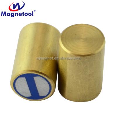 China Industrial Magnet Smco Deep Bi-pole Grabbing Pot Magnet With Copper Shell for sale