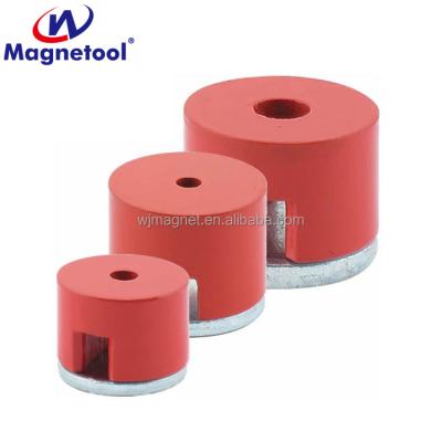 China Industrial wholesale magnet magnetool red powerful alnico button en venta