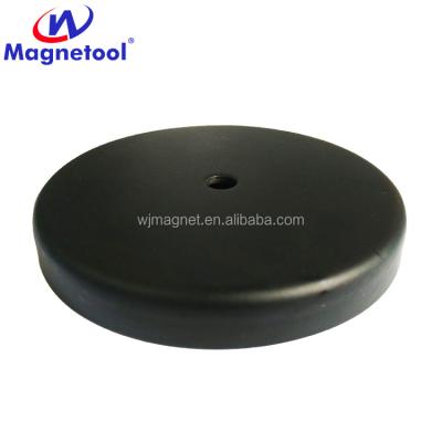 Κίνα Industrial Magnet RB80 110lbs Black Ferrite Pot Magnet For Taxi Roof Signs προς πώληση