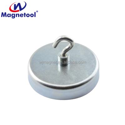 China Cr Liner D63mm 32.5kg Industrial Ferrite Magnetic Maker Magnet Hook for sale