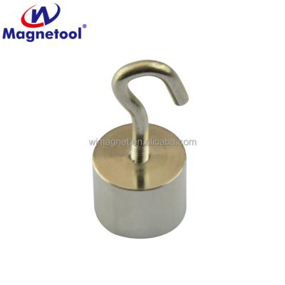 China Industrial NdFeB Neodymium Deep Magnet Pot Magnet D20mm Magnetic Hook for sale