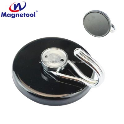 China Magnetool Industrial Black Strong Rotating Magnetic Ferrite Hook For Hanging for sale