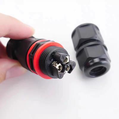 China New Design Wholesale 2 Pin 3 Pin Outdoor Cable IP68 Waterproof Electrical Wire Connector Customized Size for sale