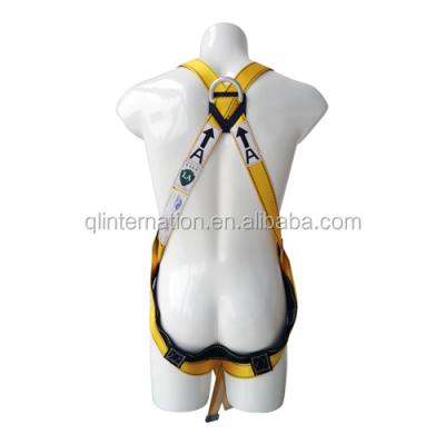 China CE Certified Full Fall Body Protector Safety Harness For Working At Height Construction Tower Working for sale