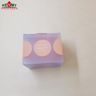 China Recyclable Clear Plastic Small Folding Box Packaging , Customize Printed PET / PVC Plastic Box Packaging For Gift for sale