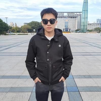 China New Style New Style Black Stylish Casual Jacket For Men, Anorak Hoodie Jacket Coat With Zipper for sale