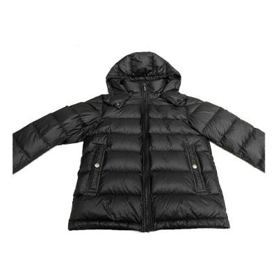 China Wholesale Simplicity Fashion Custom Down Jackets Black Simple Hooded Ultralight Down Jacket for sale