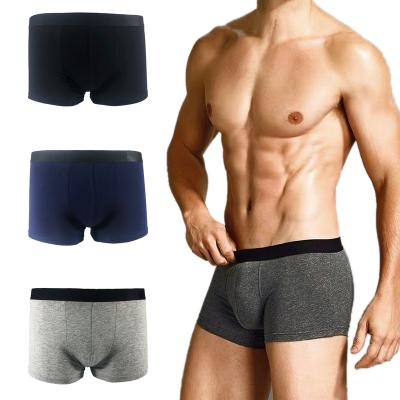 China Breathable High Quality Solid Knitted Breathable Briefs And Shorts Cotton Mens Underwear Boxers for sale