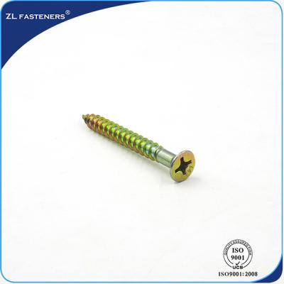 China Carbon Steel Blackened High Tensile Screws Yellow / Bright Zinc Plated for sale