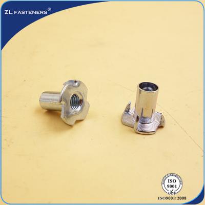 China Professional Four Prongs Furniture T Nut With Q235 / SS304 Material for sale