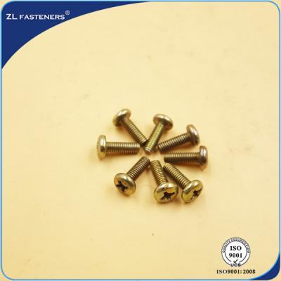 China Yellow Zinc Coated Stainless Steel Machine Screws C45 / C46 / C20 Material for sale