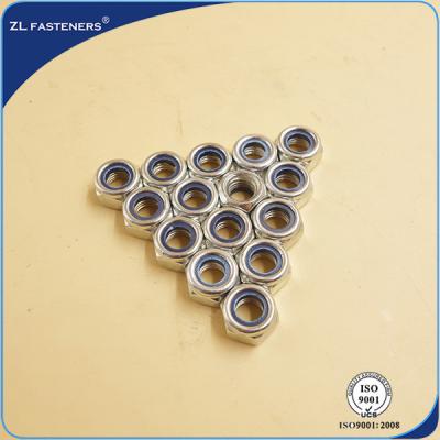 China DIN985 White / DIN 982 Steel Hex Nut Self Lock Nut High Precision Free Samples for sale