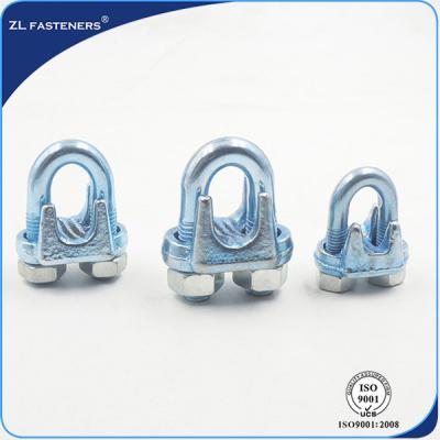 China Din 741 Stainless Steel Wire Rope Clips Zinc Plated / HDG / YZP Finish for sale