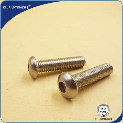 China Stainless Steel 304 316 Hexagon Socket Button Head Cap Screws ISO 7380 for sale