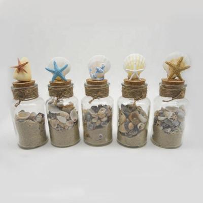 China Mini Star Shaped Glass Eco - Friendly Wishing Candy Drift Jar With Cork for sale