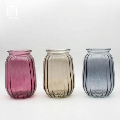 China New Contemporary Design Clear Crystal Paste Glass Vase For Wedding Table Centerpieces for sale