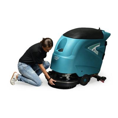 China Intelligent Type Floor Scrubber Supermarket Customized Hand Push Type Floor Scrubber Cleaning Machine for sale