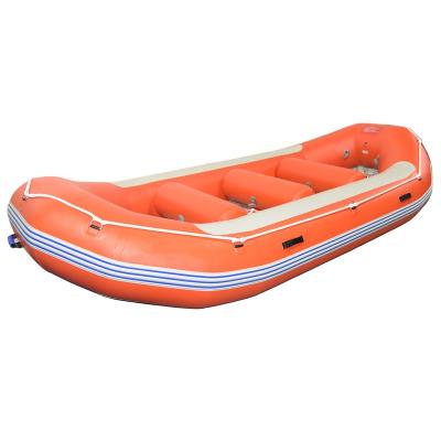 China Whitewater 6 Person Orange Color World Rafting Championships Box Race Boat White Water Rafting for sale