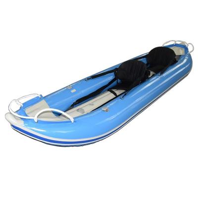 China Whitewater New Design 2 Person Seat Self Bailing Inflatable Kayak for sale