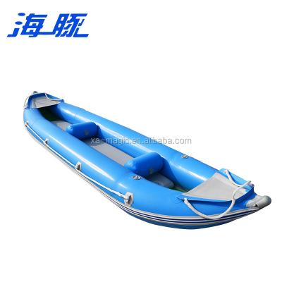 China PVC China Factory Wholesale 2 Person Inflatable Fishing Kayak for sale