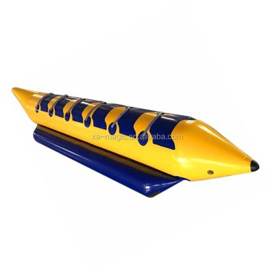 China Fun China factory wholesale PVC 0.9MM inflatable banana boat for 4 person for sale