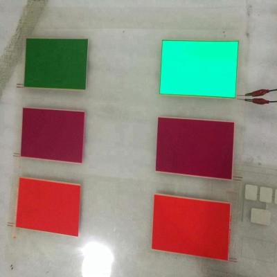 China Customized wholesales high quality EL electro-luminescent colorful light up panel backlight any size can be made for sale