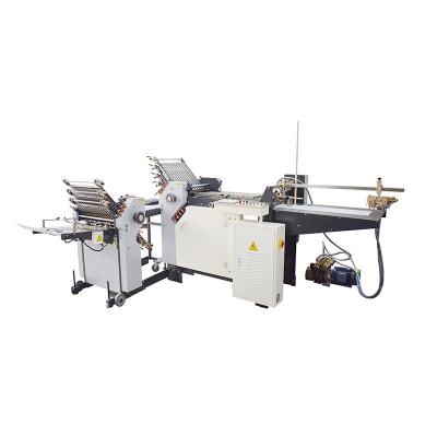 China Manufacturing Plant 8+6 Paper organ fold machine electrical knife industrial paper folding machines for sale