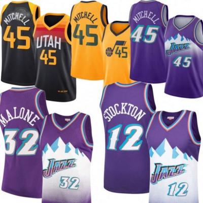 China Latest UTAH Jazz #45 MITCHELL Basketball Jersey Sports Wear 2020-21 City Edition Custom Basketball Uniforms Antibacterial for sale