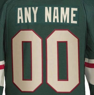 China Shirts & Tops Minnesota Green Custom Stitched Hockey Jersey Best Quality for sale