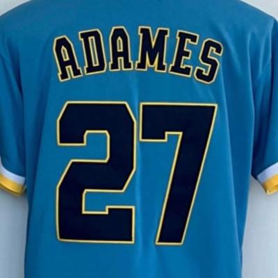 China Antibacterial Ready To Ship Willy Adames Powder Blue 2022 City Link Best Quality Stitched Baseball Jersey for sale