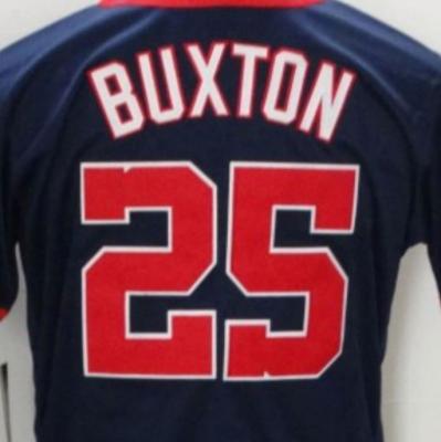 China Antibacterial Ready To Ship Minnesota Byron Buxton Navy Blue Best Quality Stitched Baseball Tank Top for sale