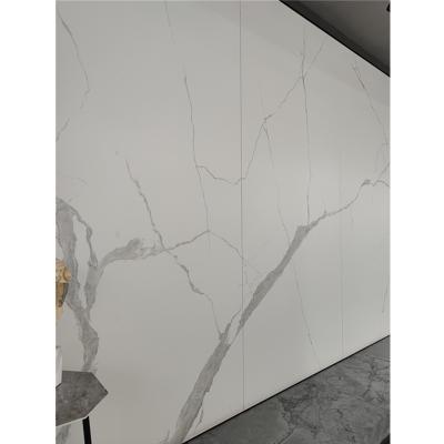 China modern wholesale white calacatta sintered stone for wall for sale