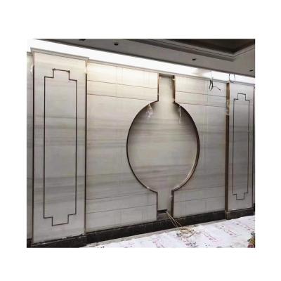 China Modern Natural Stone White Onyx With Gray Veins Marble Wall Tiles for sale