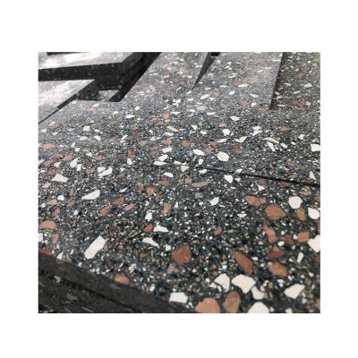 China Modern Manufacturer Professionally Customized Dark Green Terrazzo Tiles for sale