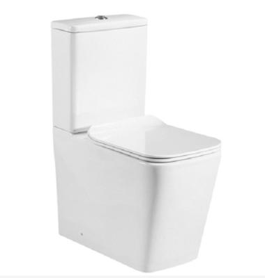 China Double-flush Chinese High Quality CE Modern Ceramic P-trap Toilet Two Pieces For Hotel for sale