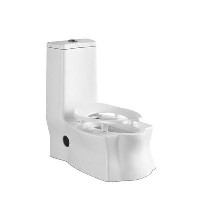 China High Quality Double-Flow Middle East WC One Piece Toilet Elongated for sale