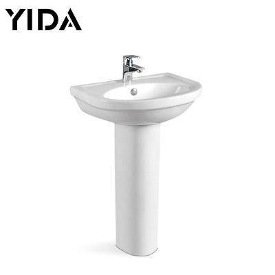 China Washing Hand YIDA Wc Pedestal Wash Basin Sanitary Standing Sink for sale