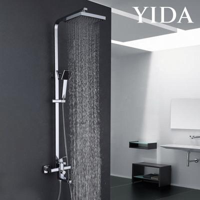 China With Slide Bar Bathroom Mixer Tap Filter Shower Head Rainfall ABS Water Saving Shower Head With Hose for sale