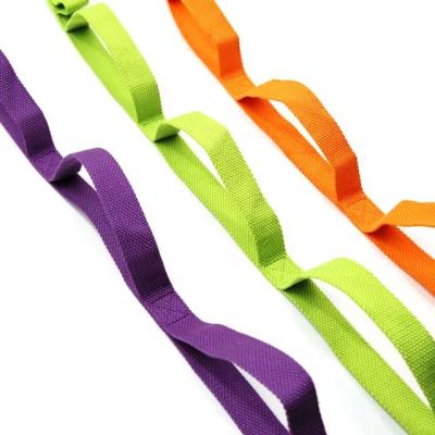 China Yoga Exercise Factory Supply Gym Sports Loops Yoga Stretching Strap for sale