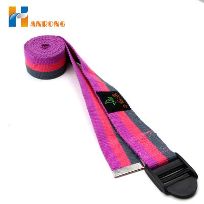 China Great Durability Good Quality 100% Cotton Yoga Belt Stretch Strap Strap for sale