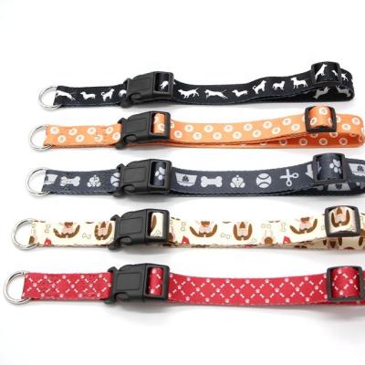 China Free Sample Sustainable Polyester Dog Collar With Leash for sale