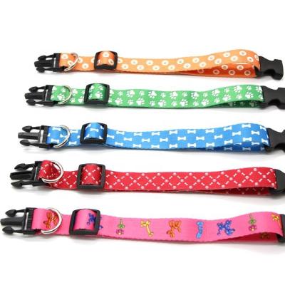 China Durable High Quality Polyester Adjustable Dog Collar for sale