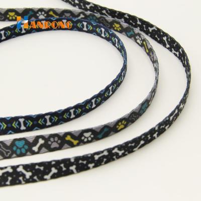 China High Tenacity Heat Transfer Custom Printed Webbing Strap Polyester Webbing For Pets Collar for sale