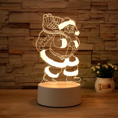 China Contemporary Christmas Led Light Hot Sale Creative Led Night Light 3d Illusion Led Light for sale