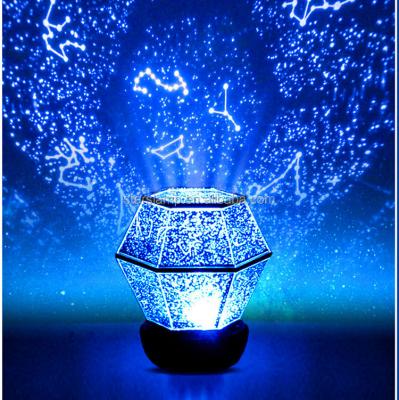 China OEM 360 Degree Modern Battery Operated Constellation Night Light Led Rotating Projection Lamp for sale