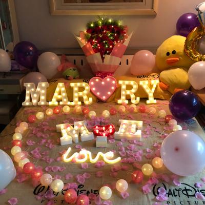 China Custom Factory Wholesale Prices Waterproof Custom Sign Luminous Giant Love Letters Valentine's Day Places Marquee Led Light Up Light for sale