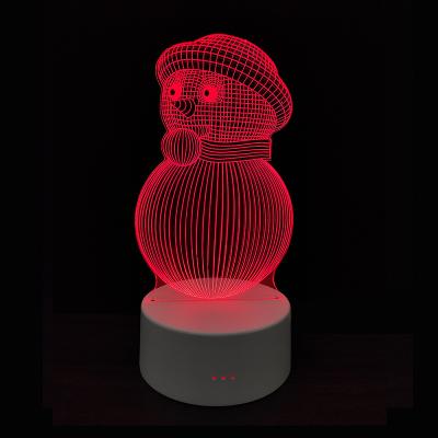 China Contemporary Wholesale Creative Custom Acrylic Base Light Led Lamp Children Room Usb 3d Illusion Anime Lamparas Desk Table Night Lamp for sale